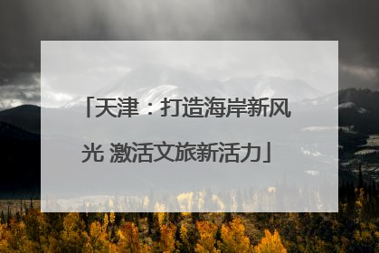 天津：打造海岸新风光 激活文旅新活力