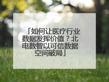 如何让医疗行业数据发挥价值？北电数智以可信数据空间破局