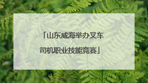 山东威海举办叉车司机职业技能竞赛