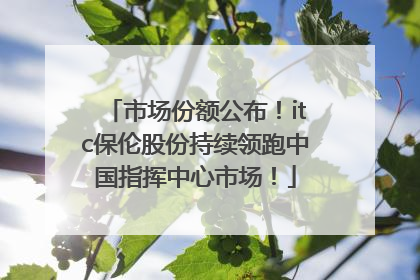 市场份额公布！itc保伦股份持续领跑中国指挥中心市场！