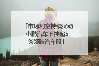 市场利空持续扰动 小鹏汽车下挫超5%领跌汽车股