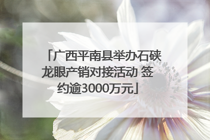 广西平南县举办石硖龙眼产销对接活动 签约逾3000万元