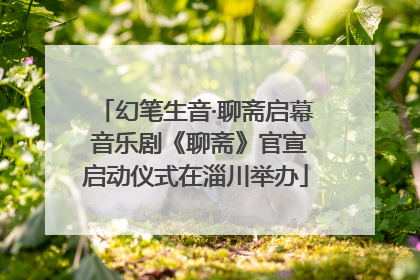 幻笔生音·聊斋启幕 音乐剧《聊斋》官宣启动仪式在淄川举办