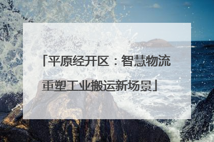 平原经开区：智慧物流重塑工业搬运新场景