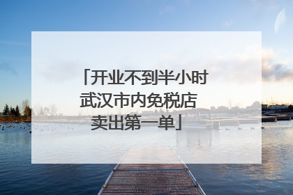 开业不到半小时 武汉市内免税店卖出第一单
