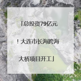总投资79亿元！大连市长海跨海大桥项目开工