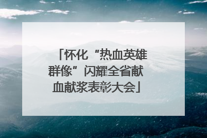 怀化“热血英雄群像”闪耀全省献血献浆表彰大会