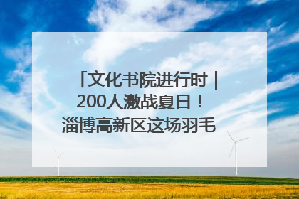 文化书院进行时｜200人激战夏日！淄博高新区这场羽毛球比赛太酷