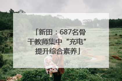 新田：687名骨干教师集中“充电” 提升综合素养