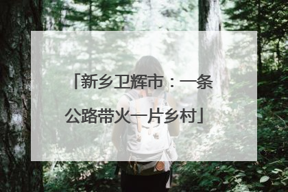 新乡卫辉市：一条公路带火一片乡村