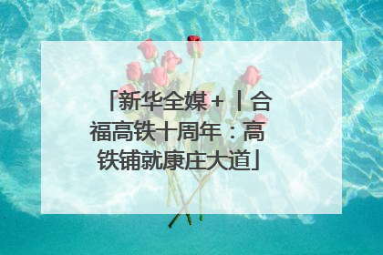 新华全媒＋丨合福高铁十周年：高铁铺就康庄大道