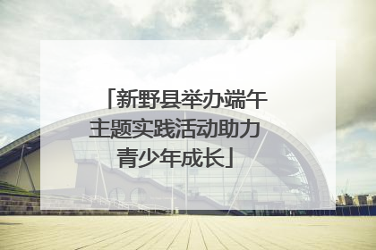 新野县举办端午主题实践活动助力青少年成长
