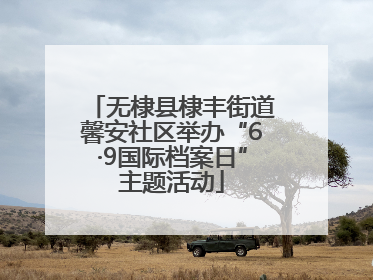 无棣县棣丰街道馨安社区举办“6·9国际档案日”主题活动