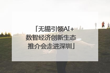 无锡引领AI+数智经济创新生态推介会走进深圳