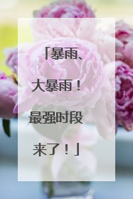 暴雨、大暴雨！最强时段来了！