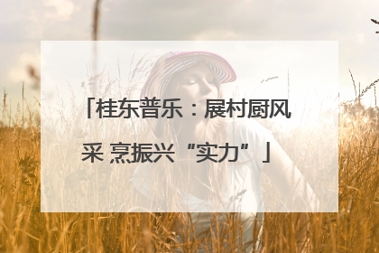 桂东普乐：展村厨风采 烹振兴“实力”