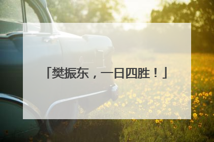 樊振东，一日四胜！