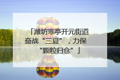 潍坊寒亭开元街道奋战“三夏”，力保“颗粒归仓”