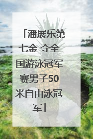 潘展乐第七金 夺全国游泳冠军赛男子50米自由泳冠军