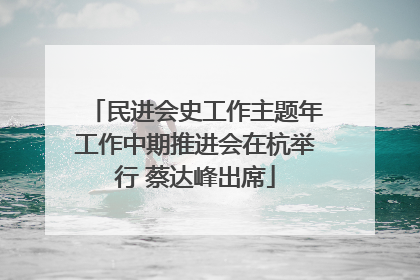 民进会史工作主题年工作中期推进会在杭举行 蔡达峰出席