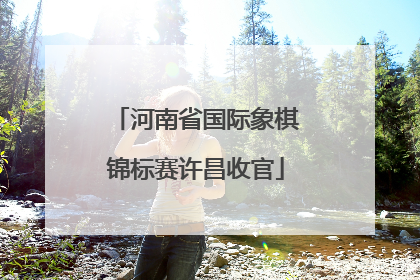 河南省国际象棋锦标赛许昌收官