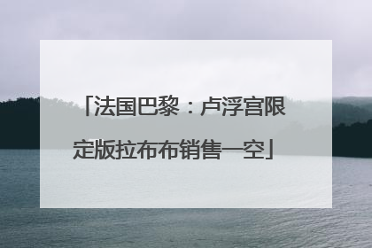 法国巴黎：卢浮宫限定版拉布布销售一空
