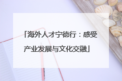 海外人才宁德行：感受产业发展与文化交融