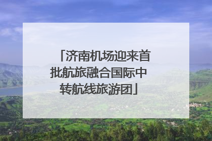 济南机场迎来首批航旅融合国际中转航线旅游团