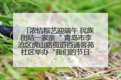 浓情粽艺迎端午 民族团结一家亲“ 青岛市李沧区虎山路街道百通馨苑社区举办“我们的节日·端午“主题活动