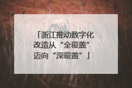 浙江推动数字化改造从“全覆盖”迈向“深覆盖”