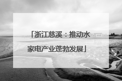 浙江慈溪：推动水家电产业蓬勃发展