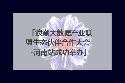 浪潮大数据产业联盟生态伙伴合作大会-河南站成功举办
