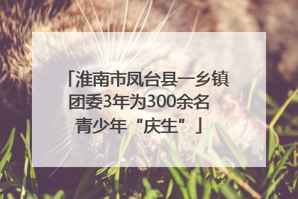 淮南市凤台县一乡镇团委3年为300余名青少年“庆生”