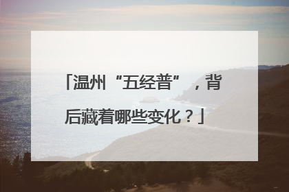 温州“五经普”，背后藏着哪些变化？