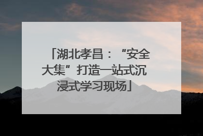 湖北孝昌：“安全大集”打造一站式沉浸式学习现场