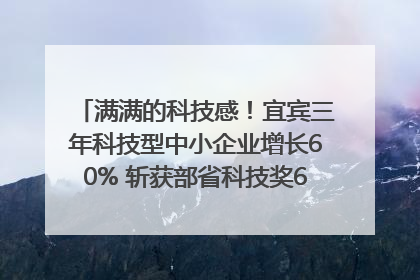 满满的科技感！宜宾三年科技型中小企业增长60% 斩获部省科技奖6项｜您牵挂的四川
