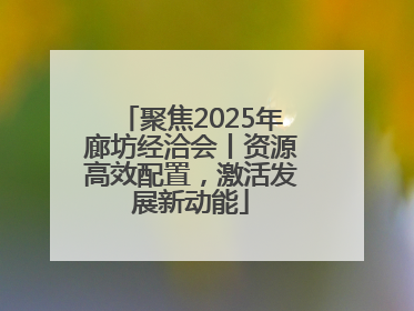 聚焦2025年廊坊经洽会丨资源高效配置，激活发展新动能