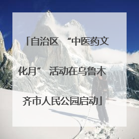 自治区 “中医药文化月” 活动在乌鲁木齐市人民公园启动