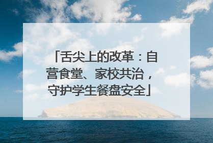 舌尖上的改革：自营食堂、家校共治，守护学生餐盘安全