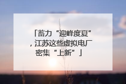 蓄力“迎峰度夏”，江苏这些虚拟电厂密集“上新”