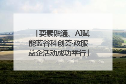 要素融通、AI赋能蓝谷科创荟·政服益企活动成功举行