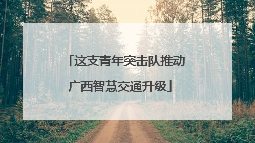 这支青年突击队推动广西智慧交通升级