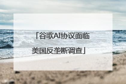 谷歌AI协议面临美国反垄断调查