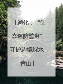 通化：“生态巡防警务”守护边境绿水青山