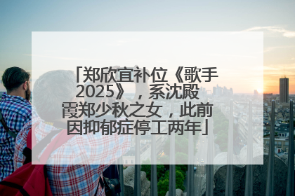 郑欣宜补位《歌手2025》，系沈殿霞郑少秋之女，此前因抑郁症停工两年