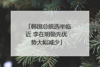 韩国总统选举临近 李在明领先优势大幅减少