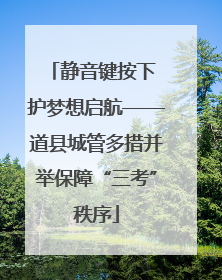 静音键按下 护梦想启航——道县城管多措并举保障“三考”秩序