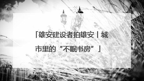 雄安建设者拍雄安丨城市里的“不眠书房”