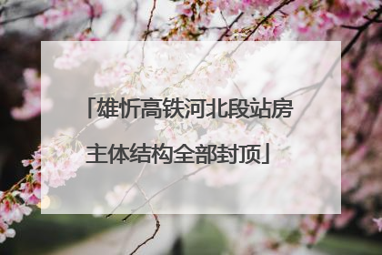 雄忻高铁河北段站房主体结构全部封顶