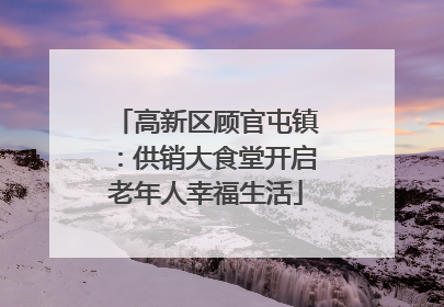 高新区顾官屯镇：供销大食堂开启老年人幸福生活